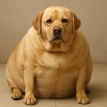 Overweight dog