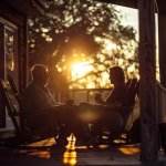 Sunset Conversation.