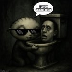 dank bois | I LOVE U SKIBADI TOILET | image tagged in stewie hug | made w/ Imgflip meme maker