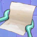 Squidward gets a letter