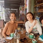 Two politicians smirking