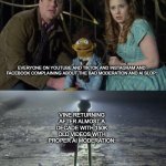 it's back my glorious king has returned | EVERYONE ON YOUTUBE AND TIKTOK AND INSTAGRAM AND FACEBOOK COMPLAINING ABOUT THE BAD MODERATION AND AI SLOP:; VINE RETURNING AFTER ALMOST A DECADE WITH 150K OLD VIDEOS WITH PROPER AI MODERATION: | image tagged in holy kermit,memes,vine,vines,social media | made w/ Imgflip meme maker