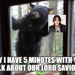 Punk's Triangle lord savior Ae | MAY I HAVE 5 MINUTES WITH YOU TO TALK ABOUT OUR LORD SAVIOR AE ? | image tagged in somebody in home,punks triangle | made w/ Imgflip meme maker