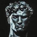 straight face statue