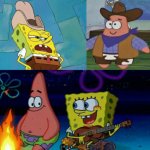Spongebob & Patrick Cowboys