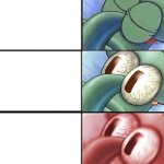 Squidward Sleeping Triggered