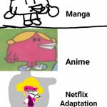 miss chatterbox eating a paper plane | image tagged in netflix adaptation,paper,plane | made w/ Imgflip meme maker