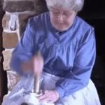 churning butter GIF Template