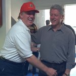 Trump grabbing clinton