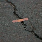 Band-aid over craack