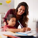 Homeschooling mother