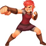 Nimona Doing Punching Pose