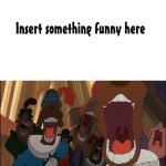 The Crowd laughing at what