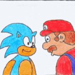 Mario Kissing Sonic