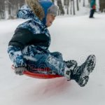 Sledding Down Hill