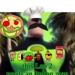 this Lap 2 needs an Italian man | this Lap 2 needs an Italian man | image tagged in incredible gassy,pizza tower | made w/ Imgflip meme maker