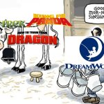 milking the cow | image tagged in milking the cow,dreamworks,shrek,kung fu panda,how to train your dragon,nbcuniversal | made w/ Imgflip meme maker