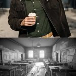 coffe and classroom