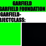 Garfield Safe template