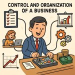 control and organization of a business
