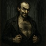 evil man sussy chest out hairy