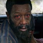 Morgan Jones red eyes staring meme