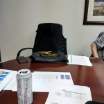 Empty business chair