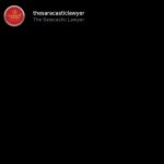 The sarcastic lawyer