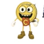 tongue out cryptocurrency coin