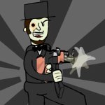 Abraham Lincoln with an AK 47