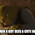 rizz | WHEN A GUY SEES A CUTE GIRL | image tagged in gifs,funny memes | made w/ Imgflip video-to-gif maker