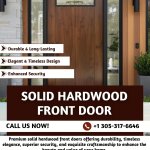 Solid Hardwood Front Door