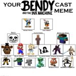 Bendy Recast | image tagged in bendy recast | made w/ Imgflip meme maker