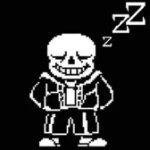 sans sleeping meme