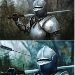 Knight Helmet Arrow