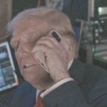 Trump on the phone