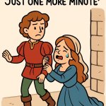 Picture: Someone crying or clinging while the other person is tr