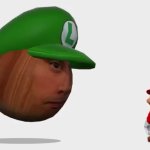 Nut Luigi look at mario meme