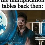 clever >:D | me learning the multiplication tables back then: | image tagged in gifs,memes,funny,fun,huh,stop reading the tags | made w/ Imgflip video-to-gif maker