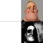 Uncanny meme template