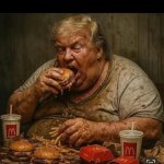Quiet, piggy. Oink. Trump. Fast food.