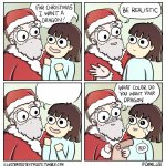 Kid asks Santa for a dragon