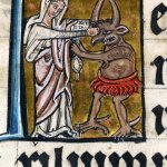 Midieval lady and goat monster