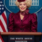 Karoline Leavitt Effie Trinket Hunger Games Trump