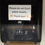 Do not flush paper towels template