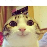 Smiling Cat | how bro looks at me when the teacher says to pick a partner of your choice | image tagged in memes,smiling cat | made w/ Imgflip meme maker