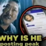 why is he posting peak