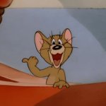 mouse pointing laughing