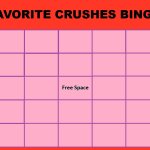 Favorite Crushes Bingo