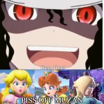 the mario princesses hates muzan | PISS OFF MUZAN | image tagged in the mario princesses hates who,demon slayer,super mario bros,muzan,michael jackson,princess | made w/ Imgflip meme maker